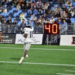 Omari Walker with the 30 yard pass completion from URI QB Devin Farrell.