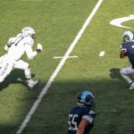 Farrell has the ball...but where is he going?