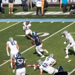 7th in the series, Devin approaching the 10 yard line with #5 and 42 on the ground, #17, 81, 4 converging...hopeful...