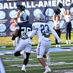 NO FLAGS!! Davy gets an escort from Ayinde Johnson and Cureton...will he get there? (You already know that answer!)