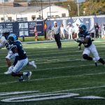 Never say never, Trey Lubin keeps guard of the sideline.
