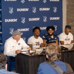 Coach Jim Flemming, Rohan Davy, Brendon Barrow, and Devin Farrell answer questions and talk about today's game and what the team hopes to accomplish going forward.