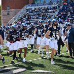 The URI Rams take to the field against UNH on a beautiful October day in Kingston, RI
