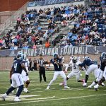 Devin also threw for 164 yards besides running for 61 yards himself.  It was a balanced attack orchestrated by the offensive coordinator Mike Flanagan.    Imagine the nerve it takes to stand there in the pocket while a freight train is fast approaching?  Every lineman should take a turn to know what it feels like!