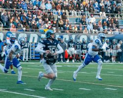 The 2ned half QB duties fell to Connor Kenyon who racked up 248 yards of passing and 2 TD's