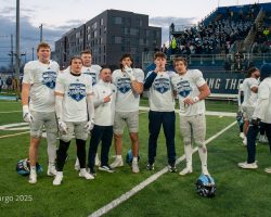 Post game celebration begins