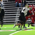 Blocking down field - Latravious Woods, not only had a great night receiving and running, but his blocking efforts really helped his team mates with big gains.