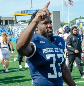 Sam Ofurie with after game approval